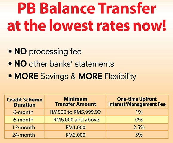 Public Bank Zero % Balance Transfer oh Public Bank Zero % Balance Transfer