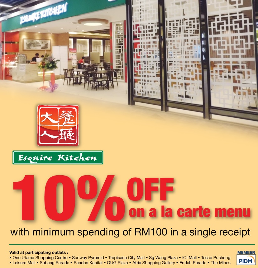 Public Bank Credit Card Promotion 10 Off Esquire Kitchen