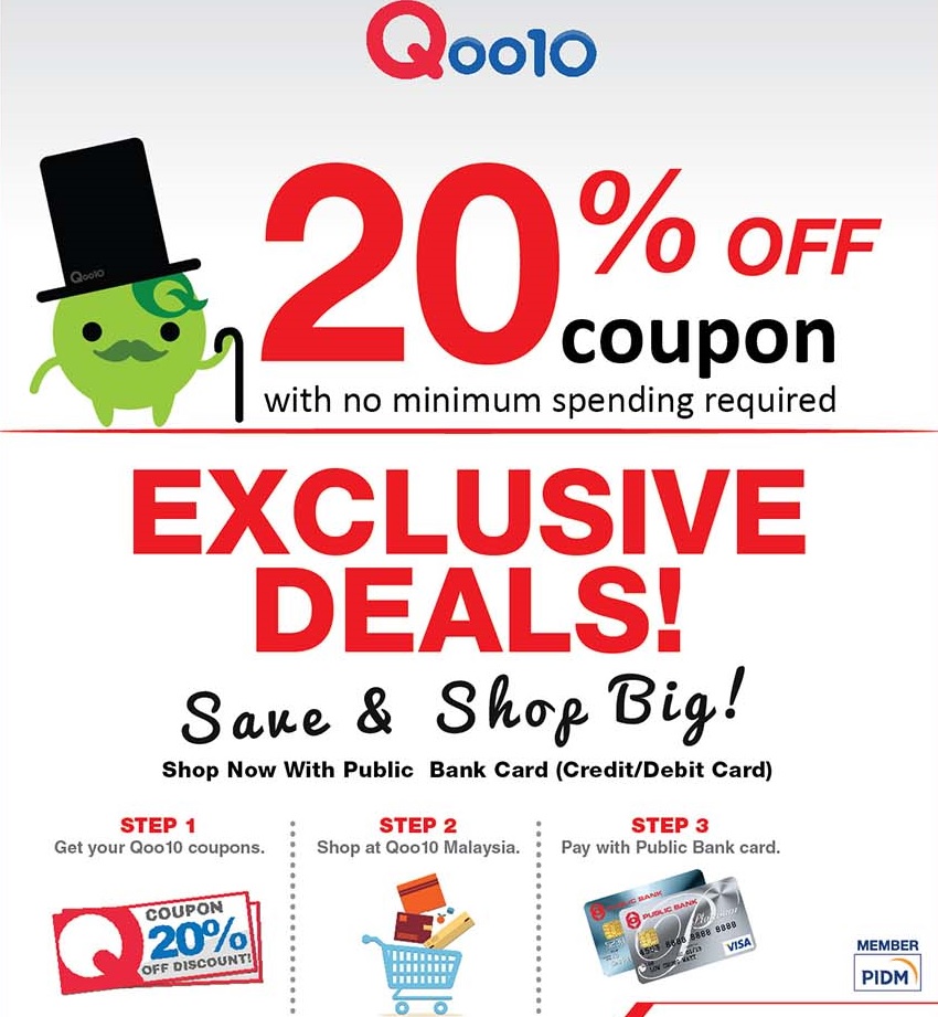Public Bank Credit Card Promotion - 10% Off Qoo10 Malaysia
