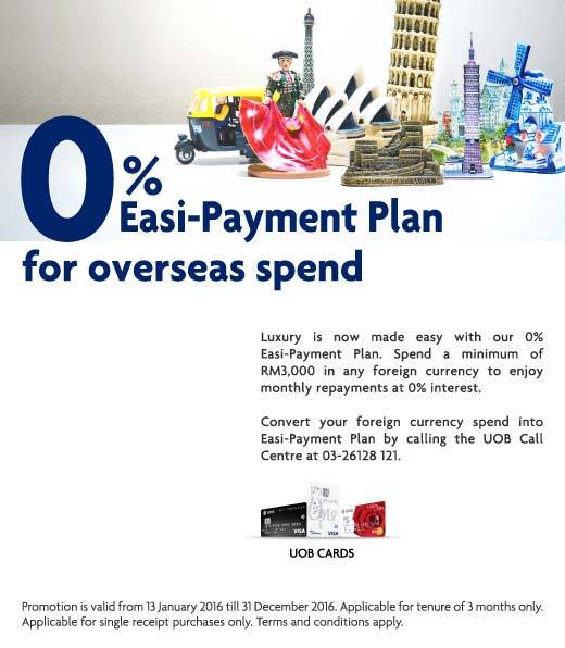 Uob Credit Card Promotion 0 Overseas Epp - 